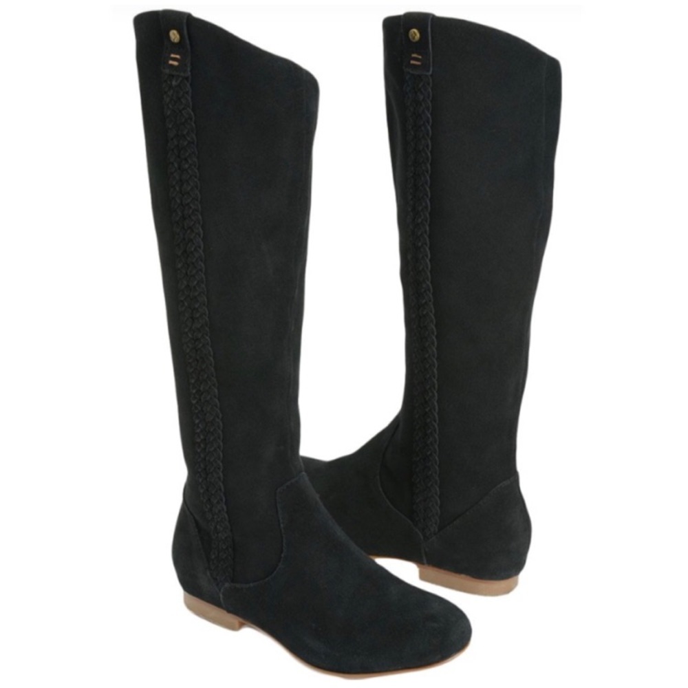 Reef | Arabian Braid Black SuedeTall Boots